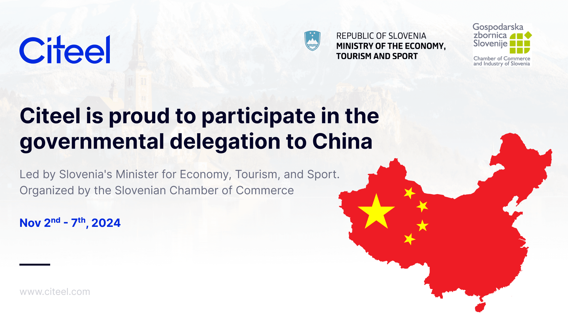 Citeel to join governmental delegation to China image